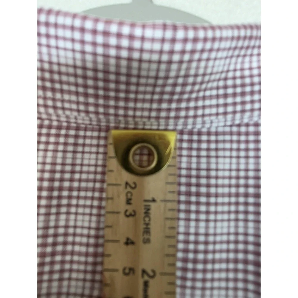 UNTUCKit Shirt Mens Beckman 2XL‎ Red Check Long Sleeve Button Stretch Beckman